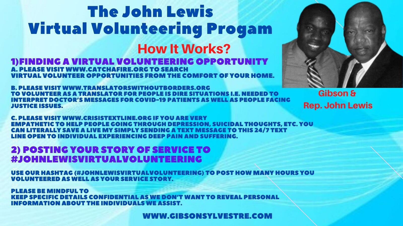 The John Lewis Virtual Volunteering Program with Gibson Sylvestre