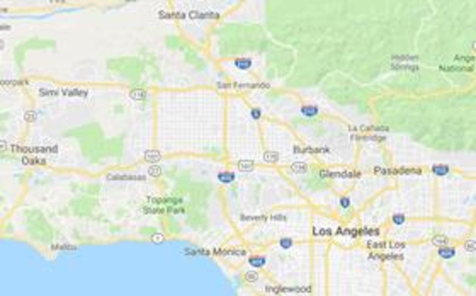Los Angeles, San Fernando Valley, and Ventura areas