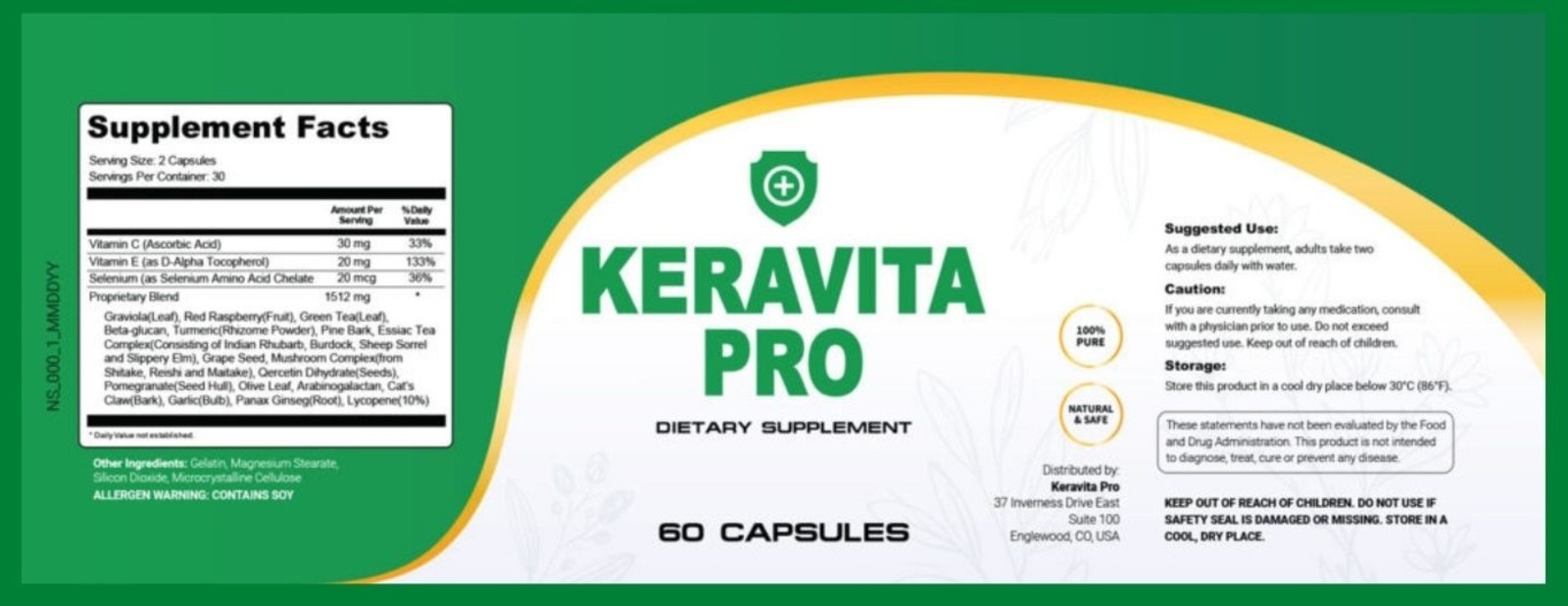Keravita Pro ingredients list