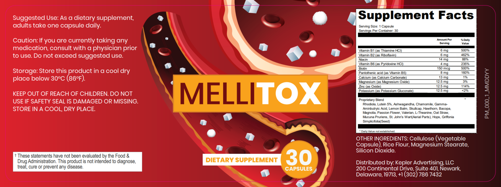 Mellitox Ingredients