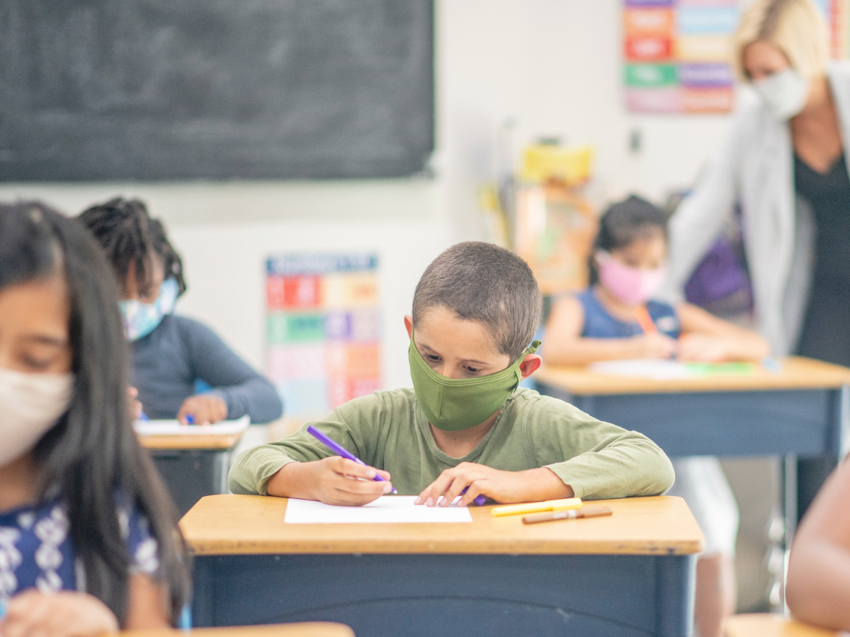 Why is air filtration important in schools?