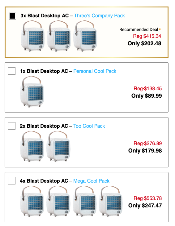 Select Order Quantity