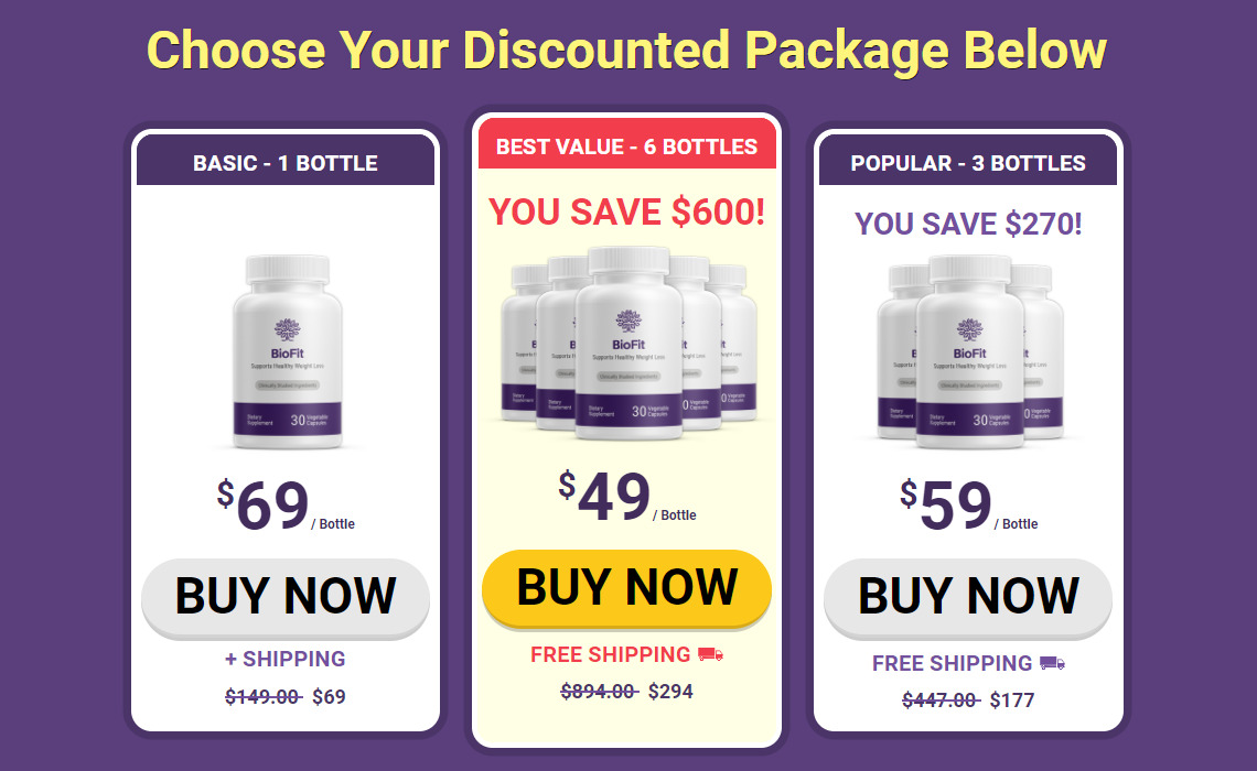 BioFit Probiotic Discounted Packages