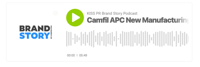 CAMFIL APC ON KISS PR BRAND STORY PODCAST BY QAMAR ZAMAN