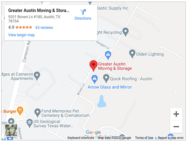 Removals and storage in the greater Austin area