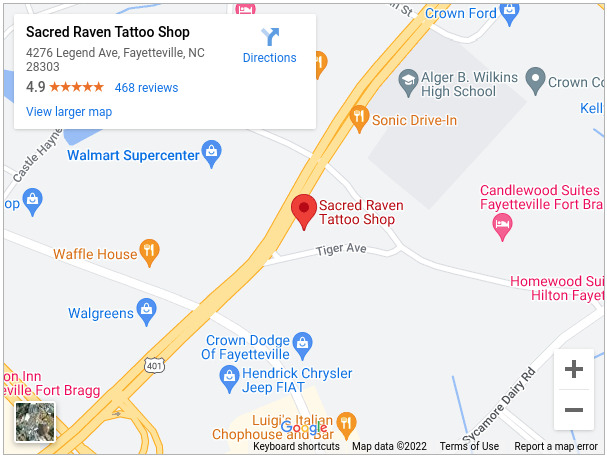 Sacred Raven Tattoo Shop