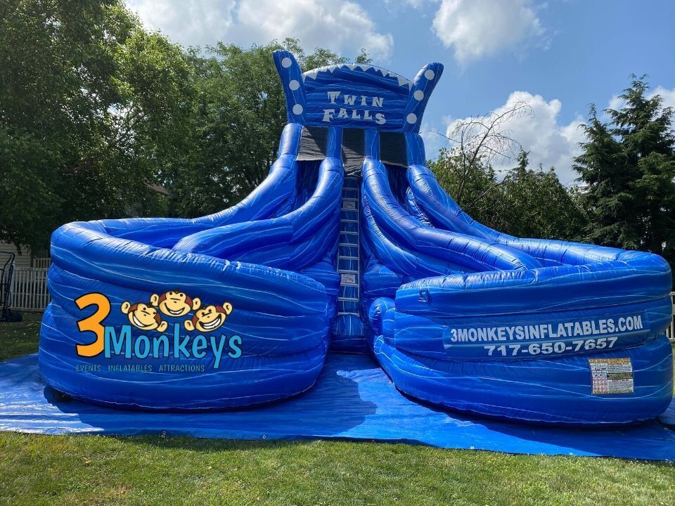 3 Monkeys Inflatables offers bounce house rentals, inflatables, and party rental equipment for graduation parties, corporate, community, college, school, and church events. They currently serve customers throughout communities in Pennsylvania and Maryland, including York, Lancaster and Harrisburg, PA.