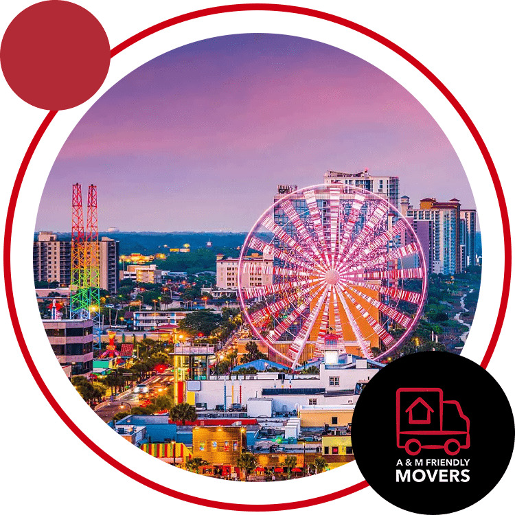 Image of Myrtle Beach, where A & M Friendly Movers provides moving services.