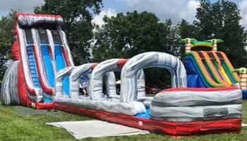 3 Monkeys Inflatables - 27ft Lava Waterslide (#68)