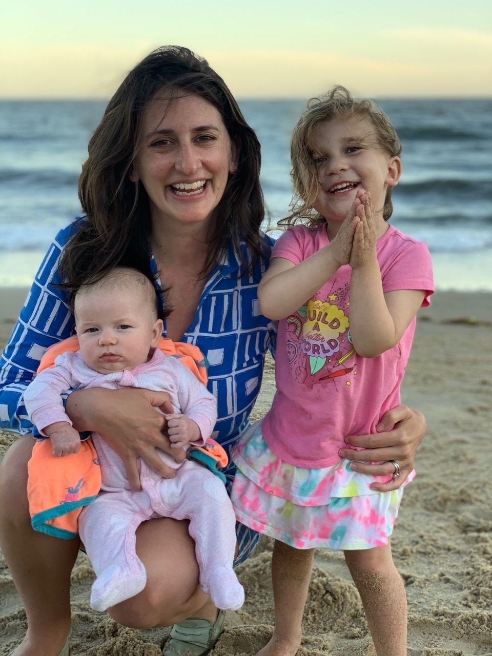 Headshot of Andrea Ippolito, founder of SimpliFed with her children