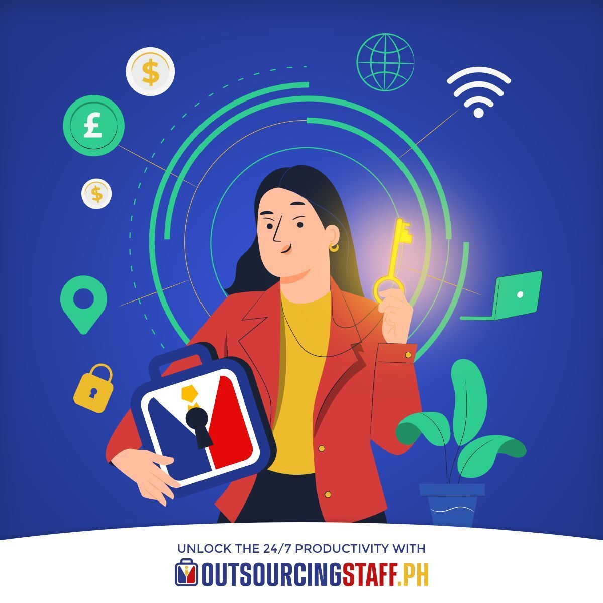 OutsourcingStaff.ph is an online job portal and marketplace for those looking for work in the Philippines and for organizations looking at hiring professionals from the country.