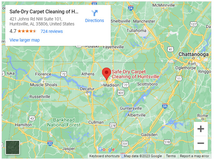 Safe-Dry Carpet Cleaning of Huntsville