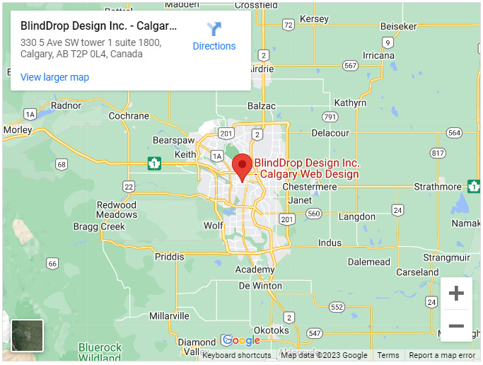 BlindDrop Design Inc. - Calgary Web Design