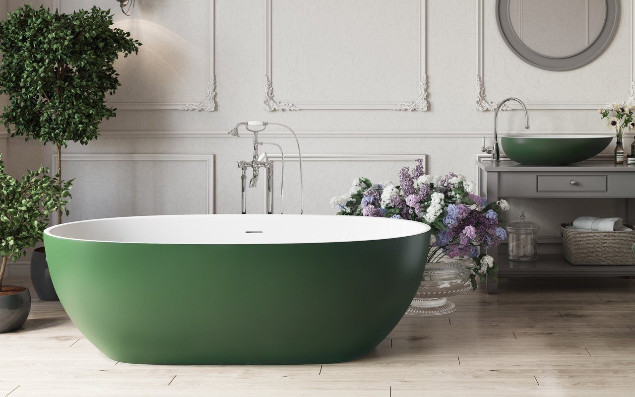 Aquatica Corelia Moss Green Wht Freestanding Solid Surface Bathtub 01 Web Min 