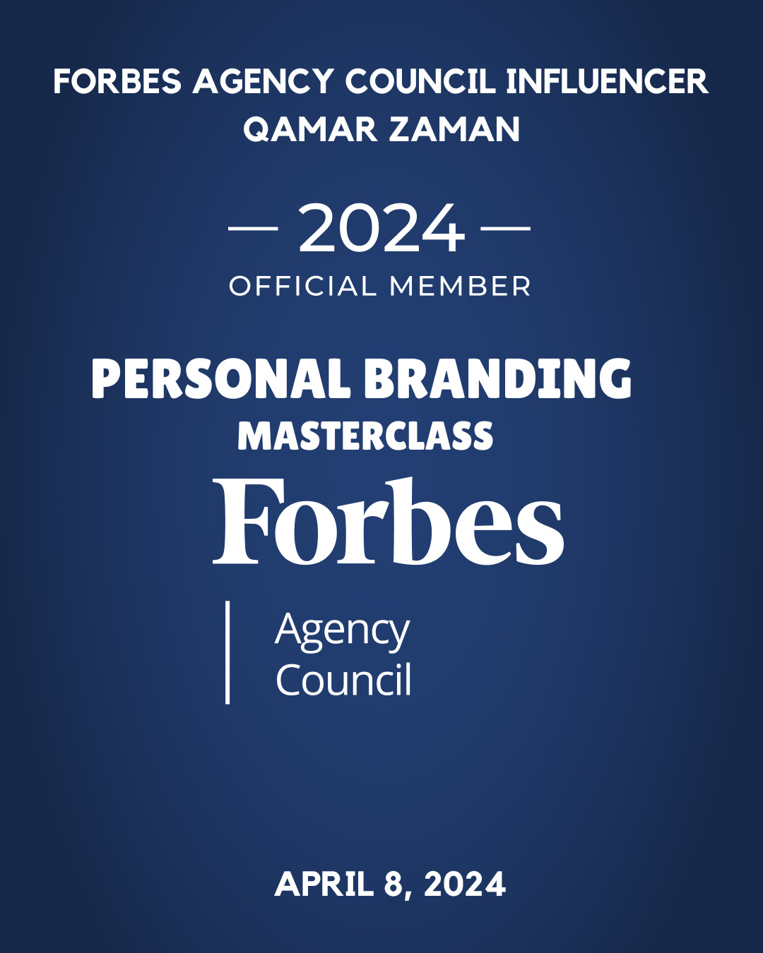 Forbes Council member Qamar Zaman