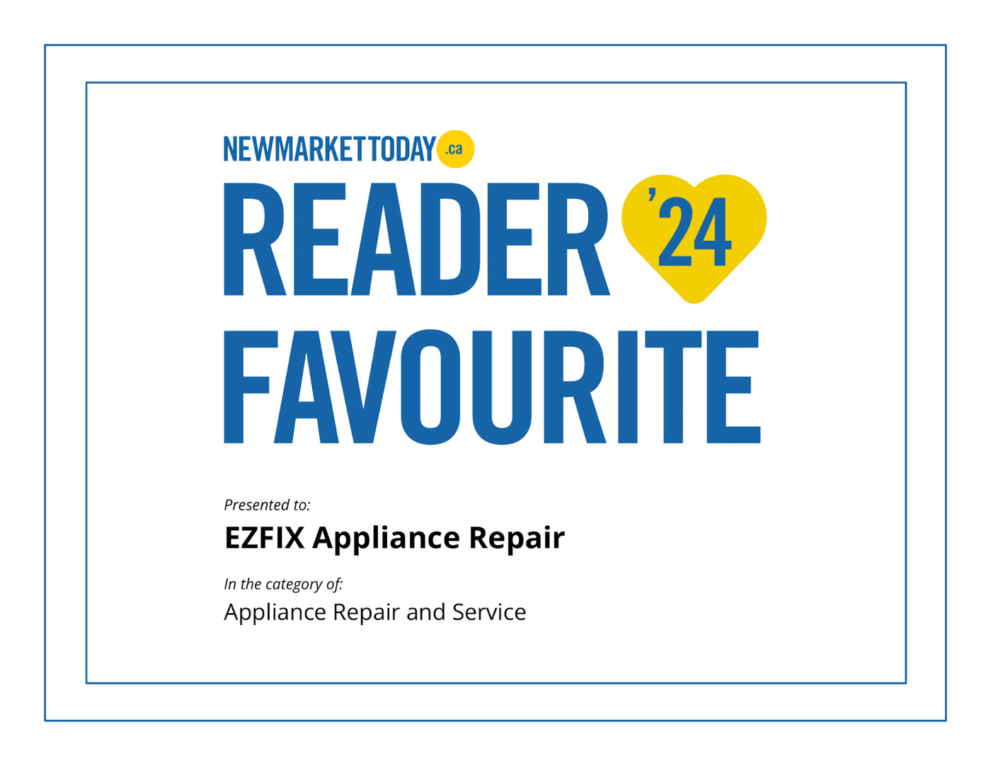 EZFIX Appliance Repair is a leader in appliance repairs across the Greater Toronto Area, offering fast, same-day service.