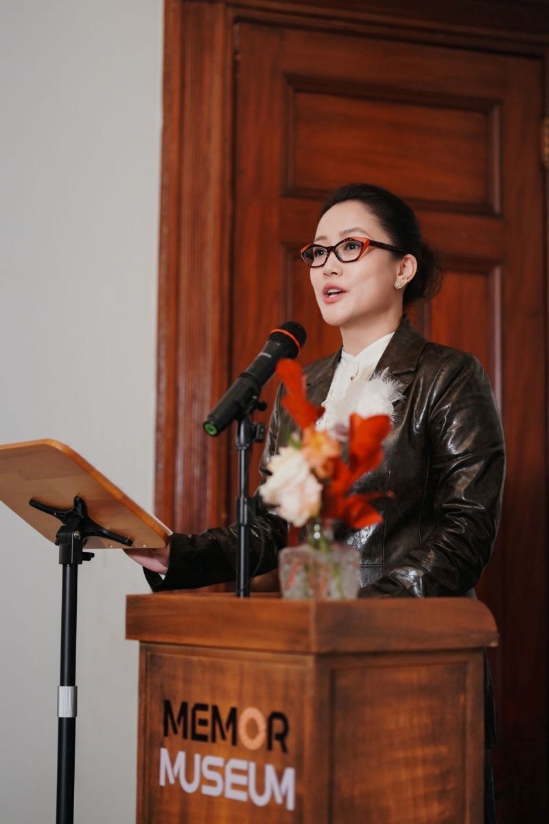 Willa Ao, Director of Memor Museum, Giving Her Speech. Image Courtesy of Memor Museum.Unveiling Ceremony. Image Courtesy of Memor Museum.