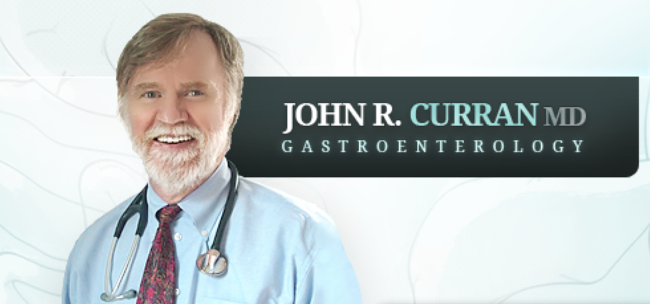 Dr. John Curran is a board-certified gastroenterologist with over 40 years of experience, specializing in the diagnosis and treatment of digestive system disorders