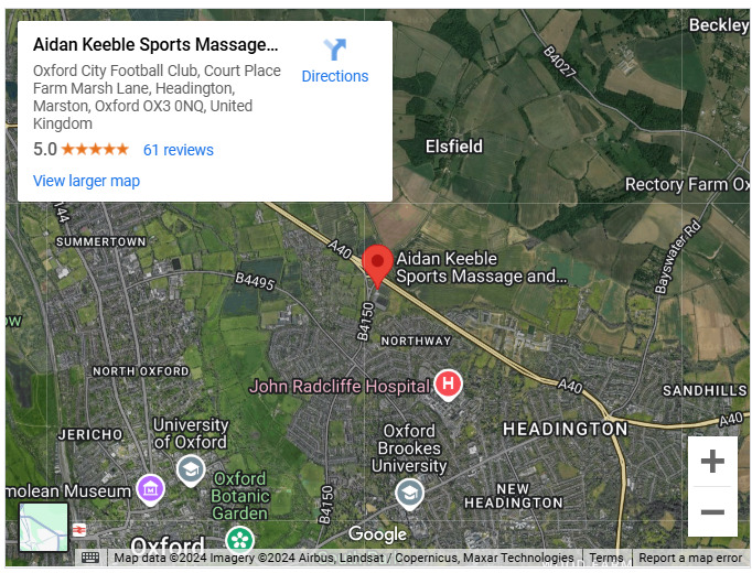 Aidan Keeble Sports Massage and Therapy - Oxford