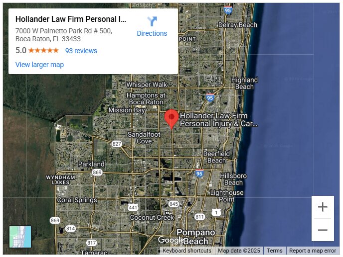 Hollander Law Firm Personal Injury & Car Accident Lawyers of Boca Raton Office