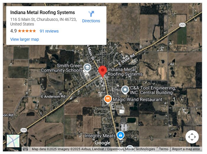 Indiana Metal Roofing Systems
