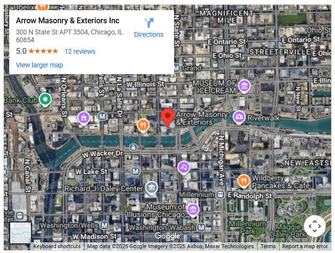 Arrow Masonry & Exteriors Inc