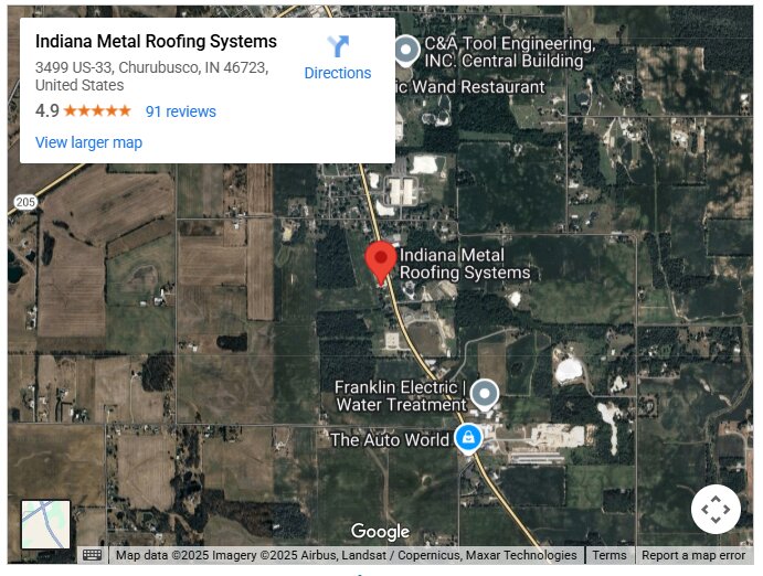 Indiana Metal Roofing Systems