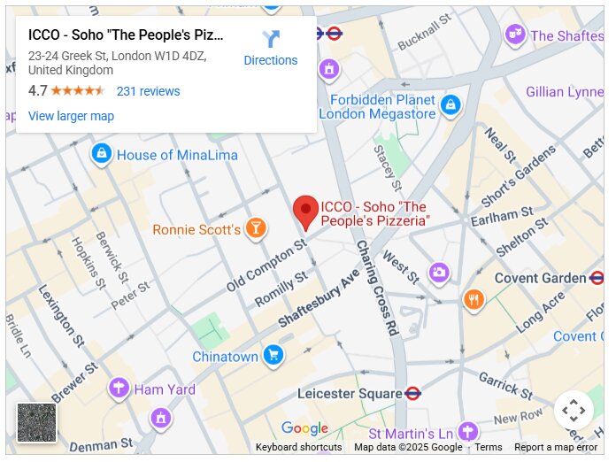 ICCO - Soho 'The People's Pizzeria'