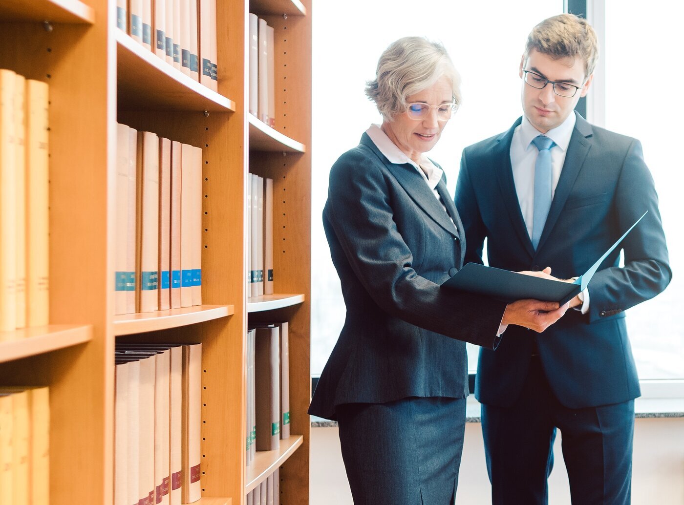 attorneys discussing file