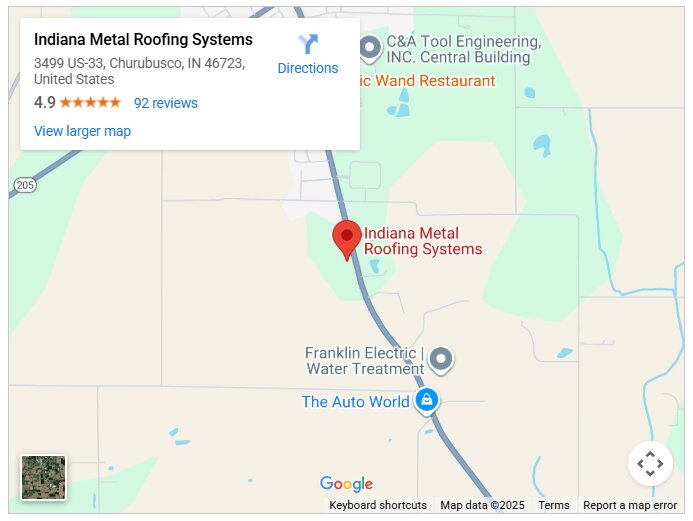 Indiana Metal Roofing Systems