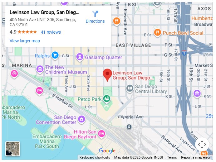 Levinson Law Group, San Diego Personal Injury & Car Accident Lawyers