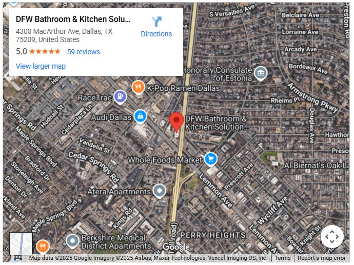 DFW Bathroom & Kitchen Solution Highland Park