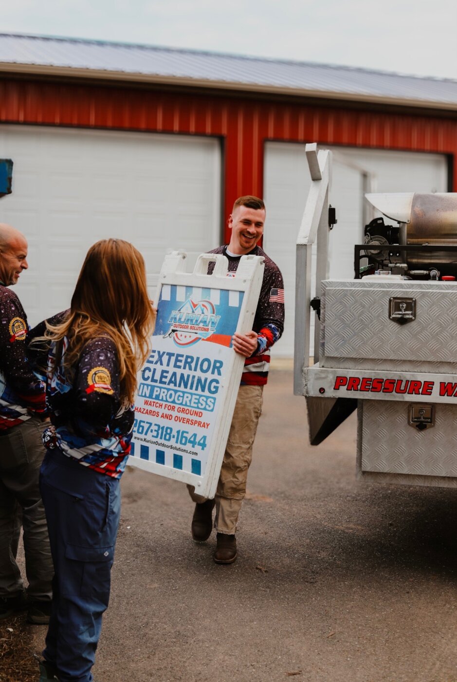 Kurian Outdoor Solutions Inc provides residential and commercial exterior cleaning services, specializing in power washing and soft washing.