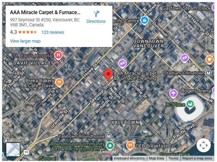 AAA Miracle Carpet & Furnace Cleaning Ltd