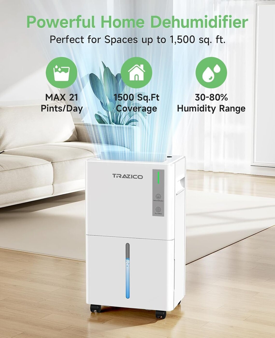 Trazico is a home appliance brand specializing in thoughtfully engineered dehumidifiers designed for everyday living spaces.
