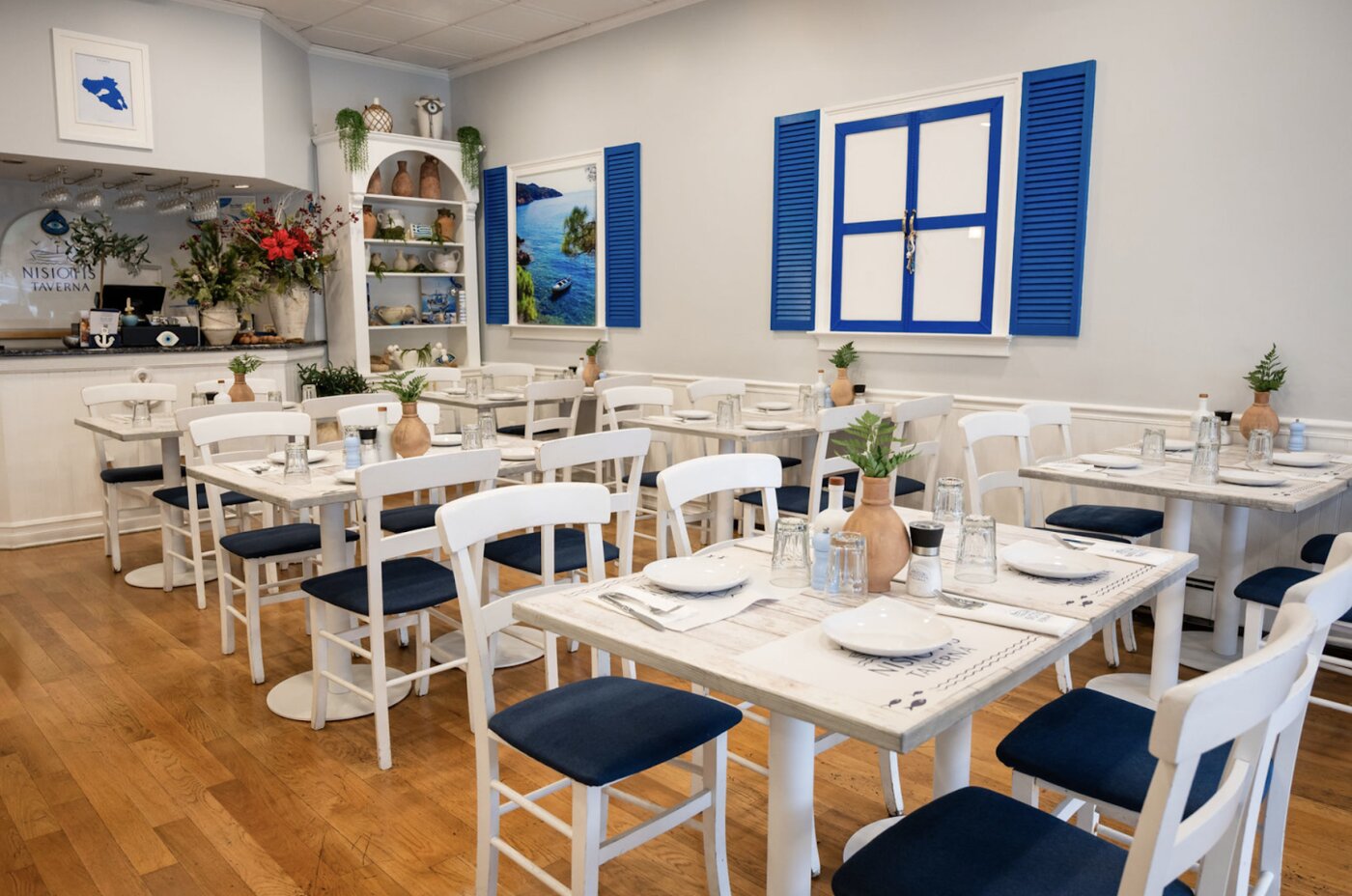 Nisiotis Taverna is a Greek restaurant located in Teaneck, New Jersey, offering traditional island-inspired cuisine in a welcoming setting.