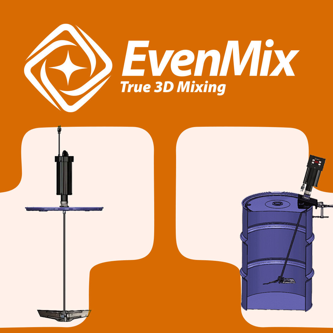 EvenMix is a Cleveland, Ohio-based manufacturer of industrial mixing systems engineered for drums, IBC totes, and modular applications.
