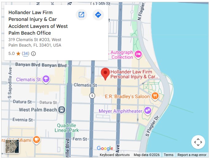 Hollander Law Firm Personal Injury & Car Accident Lawyers of West Palm Beach Office 5.0 (34)