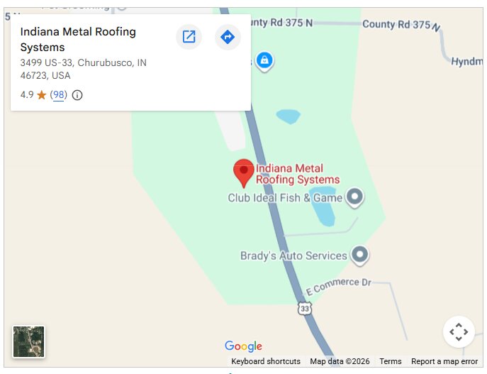 Indiana Metal Roofing Systems