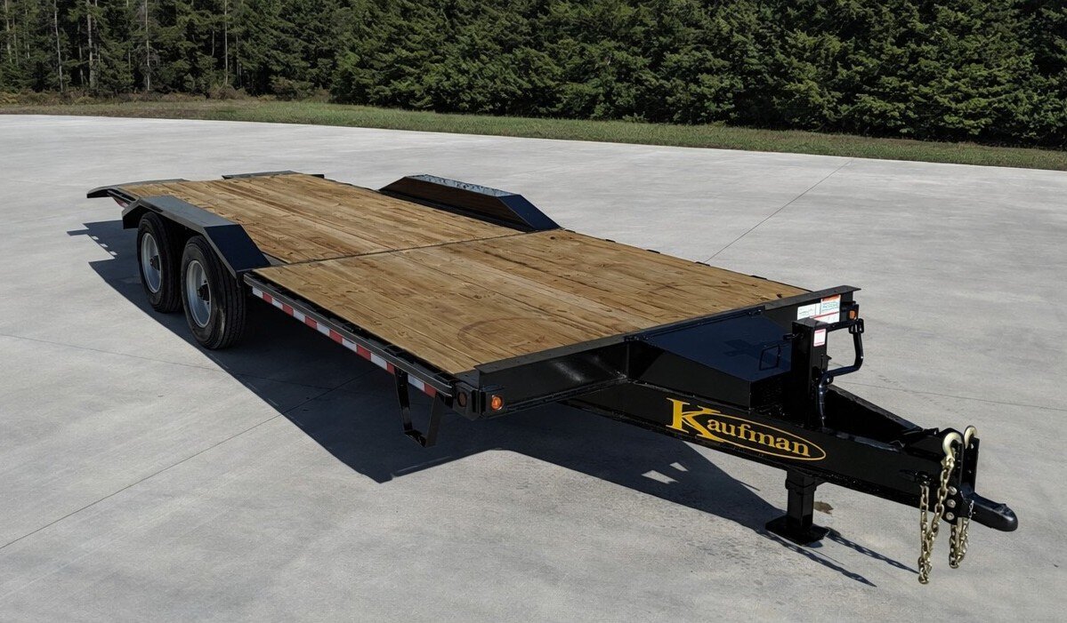Kaufman Trailers, founded in 1987 and headquartered in Lexington, North Carolina, manufactures a wide range of trailers used for equipment hauling, construction, agriculture, and commercial transport.
