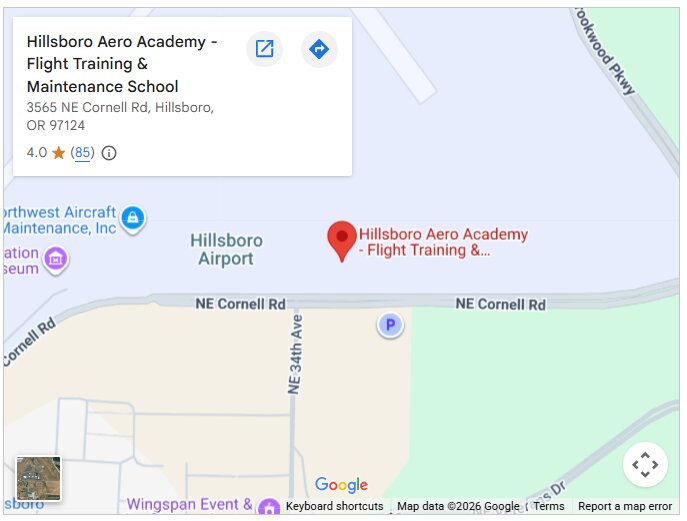 Hillsboro Aero Academy - Flight Training & Maintenance School