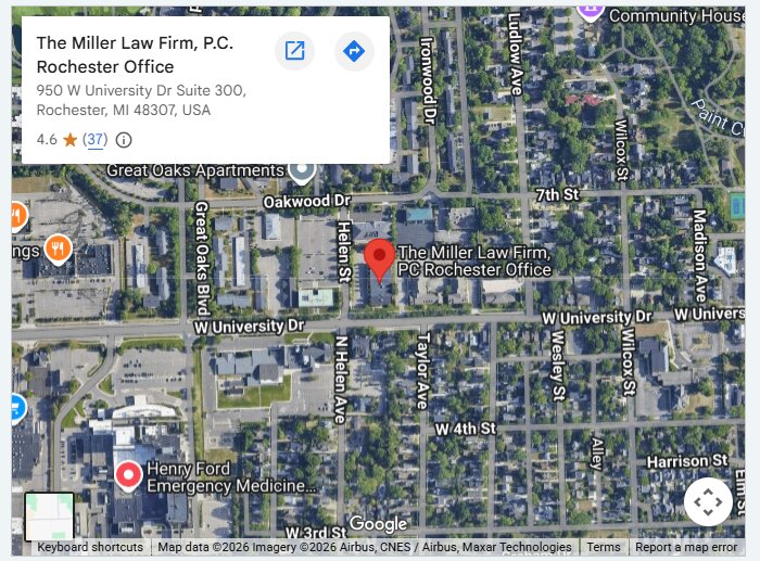 The Miller Law Firm, P.C. Rochester Office