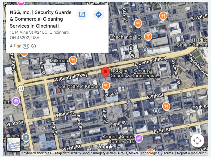 NSG, Inc. | Security Guards & Commercial Cleaning Services in Cincinnati