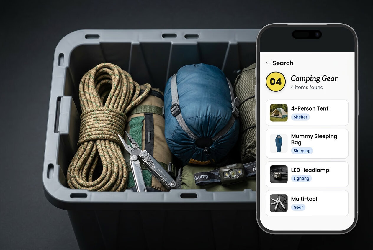 Wally Smart Storage is a Calgary-based garage storage company that combines a professionally installed, wall-mounted garage tote rack system with a smart app that remembers where your stuff is.