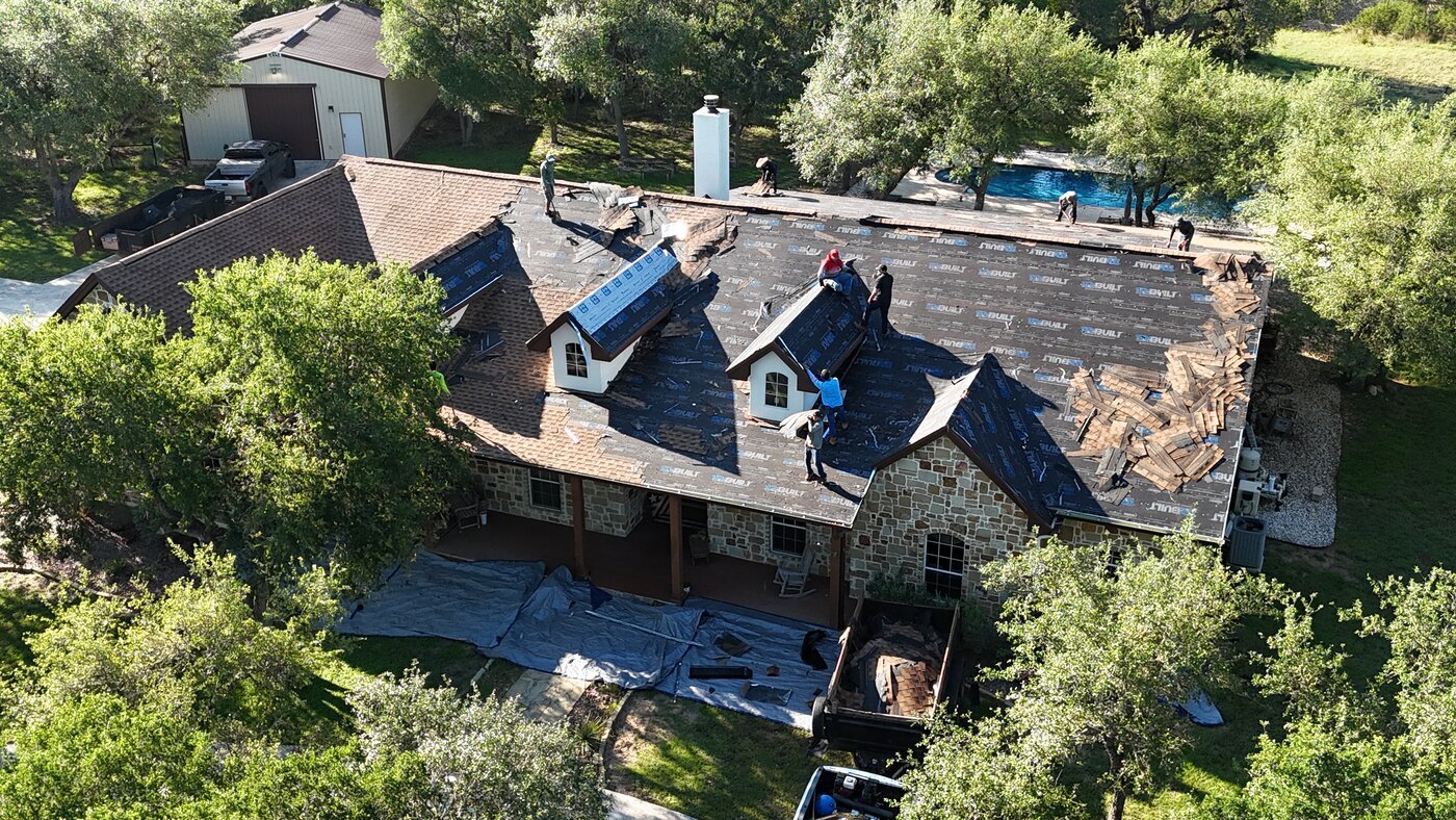 Strong Roofing Texas is a licensed and insured roofing contractor and Malarkey Certified Pro serving San Antonio and the greater Bexar County area, including Helotes, Boerne, Schertz, Converse, New Braunfels, and Leon Valley.