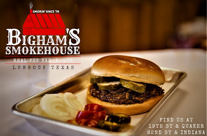 Bigham’s Smokehouse serves authentic Texas BBQ in Lubbock, Texas, with slow-smoked meats, classic sides, family meals, catering packages, and menu options designed for everyday meals, parties, corporate events, and large gatherings. With multiple Lubbock locations,