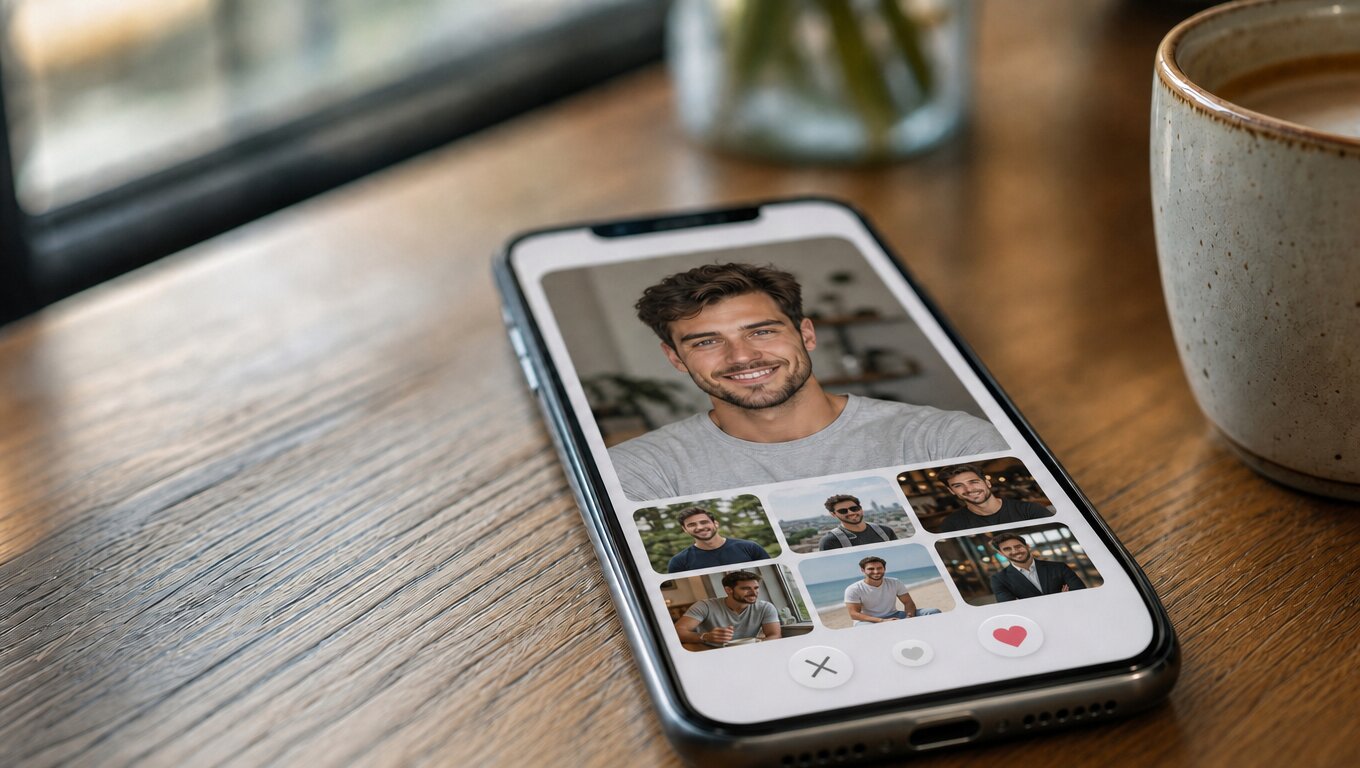 DatePhotos AI is an AI-powered consumer photo platform that generates realistic dating profile photos from user selfies.