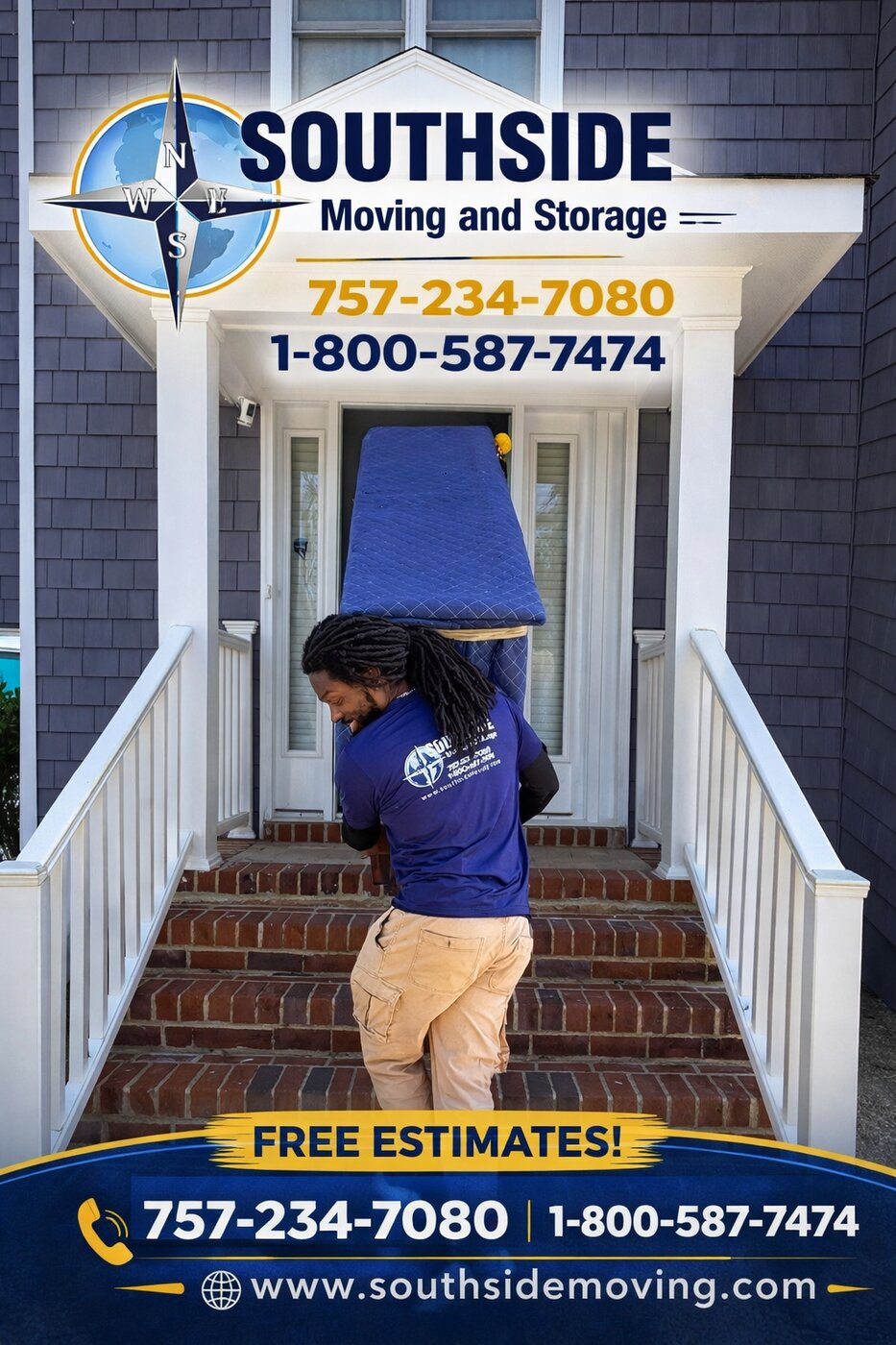 Southside Moving & Storage helps individuals, families, seniors, military customers, and businesses relocate throughout Hampton Roads.