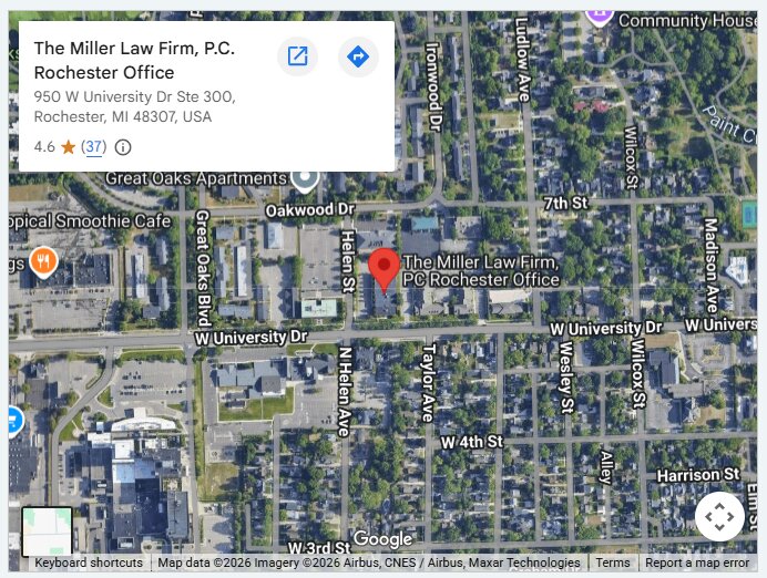 The Miller Law Firm, P.C. Rochester Office
