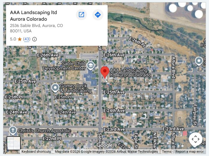 AAA Landscaping ltd Aurora Colorado